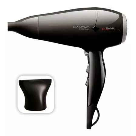 Secador De Pelo Gama Diamond St Bk 220 Ion 2300 Watts Color Negro