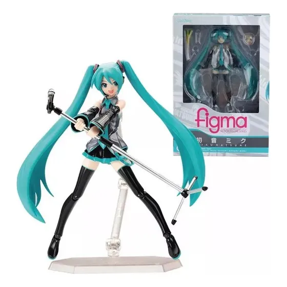 Z Boneco De Ação Hatsune Miku Figma 014, Presente De