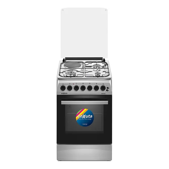 Cocina Combinada 3 Hornallas Y 1 Disco -inox - Origen Europa