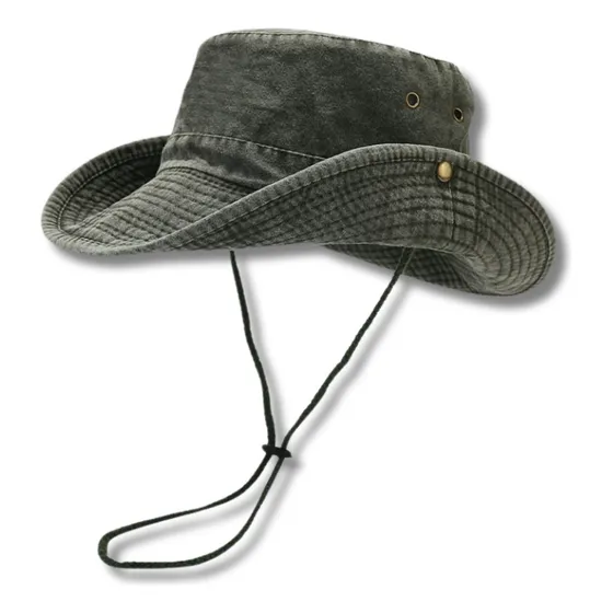 Gorro Pescador Safari Ala Ancha Colores Varios Lisos