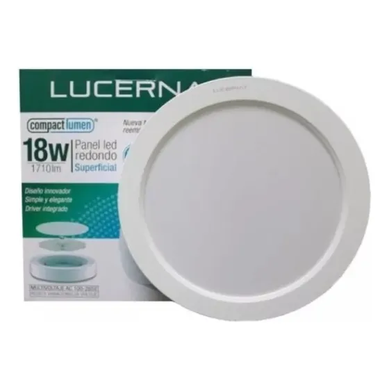 Lampara Led 18w Superficial Redonda Lucerna