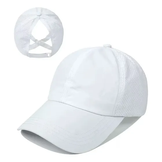 S Gorras De Béisbol Con Cruzada Atrás Para Usar Cola Caballo