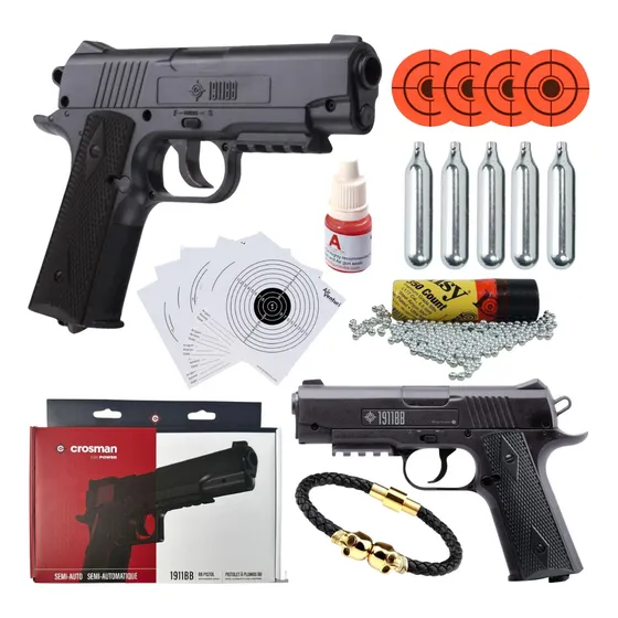 Pistola Crosman Co2 C11 Bb Metal.177 1911bb Xchws C Negro 4.5 Mm