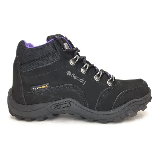 Bota Borcego Keady 981 Cuero Mujer Acolchada Trekking