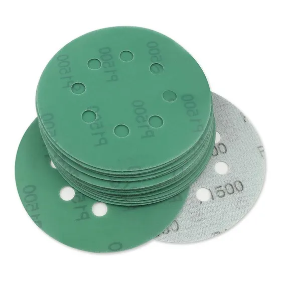Lija 5 Pulgadas Para Lijadora Orbital 8 Agujeros Pack 3 Pza