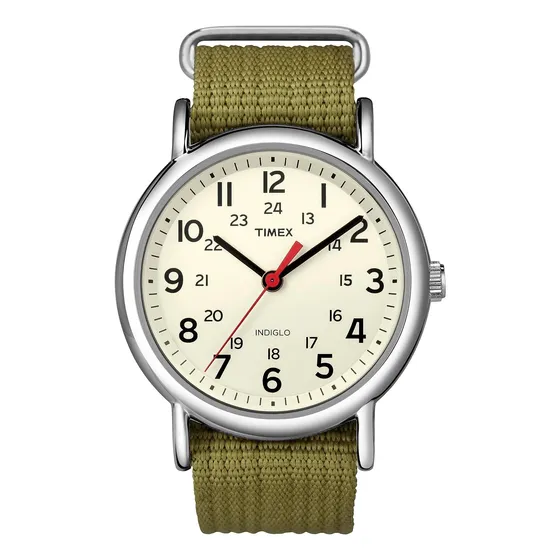 Timex T2n647 Weekender T2n647, 38 Mm, Color Negro, Nailon, C