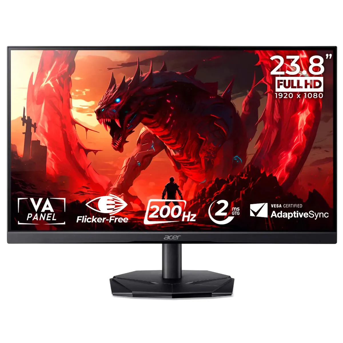 Monitor Gamer Acer Nitro 23,8" FHD 200Hz 2ms - KG241Y Monitor Gamer Acer Nitro 23,8" FHD 200Hz 2ms - KG241Y