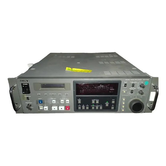 Videocassette Sony Pcm-7030 Digital Áudio Recorder (pcm)