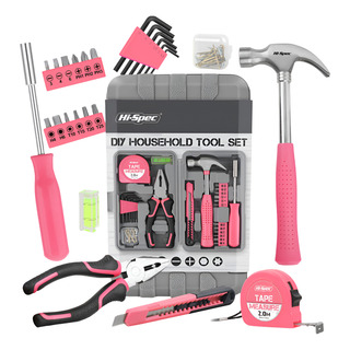 Hi-spec Juego De Herramienta Mini Rosa Para Mujer 25 Piezas Hi-spec Juego De Herramienta Mini Rosa Para Mujer 25 Piezas
