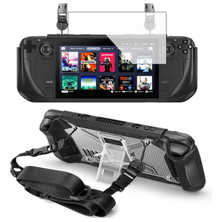 Funda + Mica + Correa Para Steam Deck 2022 Tpu Protectora Funda + Mica + Correa Para Steam Deck 2022 Tpu Protectora