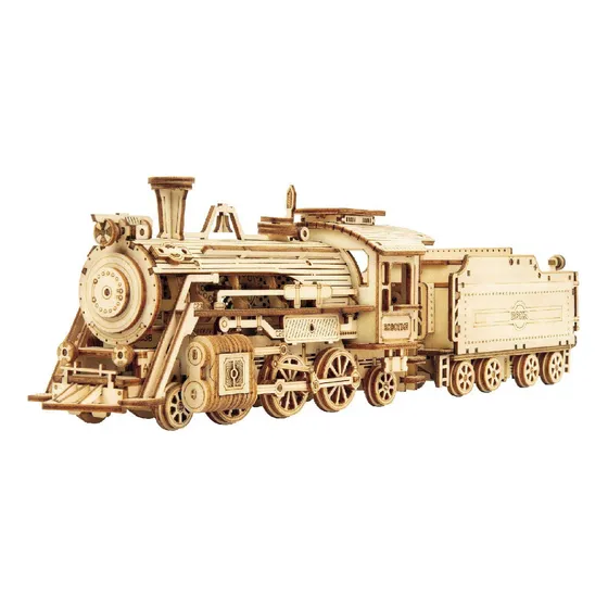 Rokr Robotime Rompecabezas De Madera En 3d Tren De Vapor Mc501