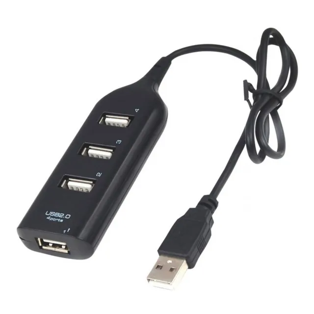 Hub 4 Bocas Puertos 2.0 Alimentación Multiplicador Usb