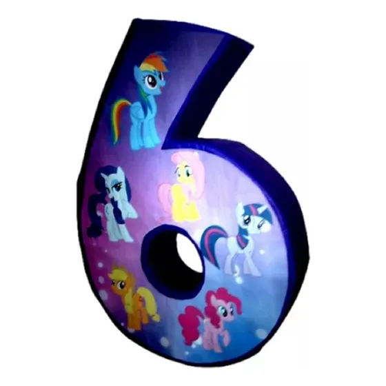 Piñata Numero 6 My Little Pony 1 Metro De Alto