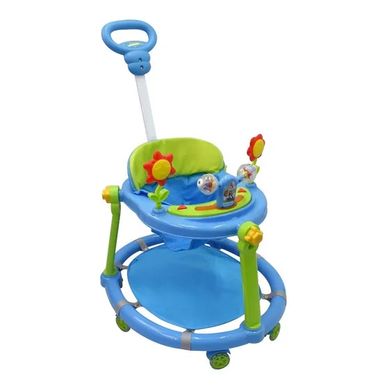 Infanti Andadera Para Bebe Con Paseador Y Juguetero Musical Azul Hasta 12 Kg