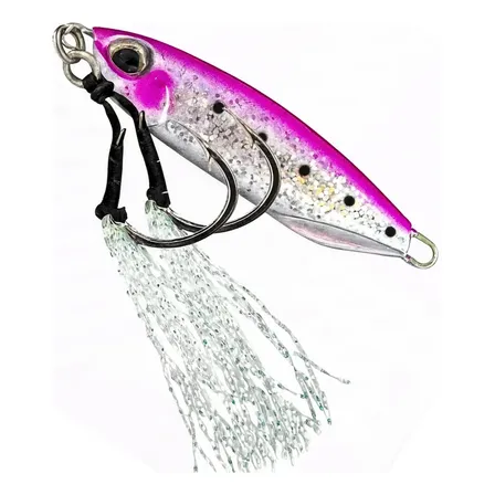 Jumping Jig Glow Slow Suporte Hook Duplo 60g Isca Alto Mar Cor 6 - 60gr