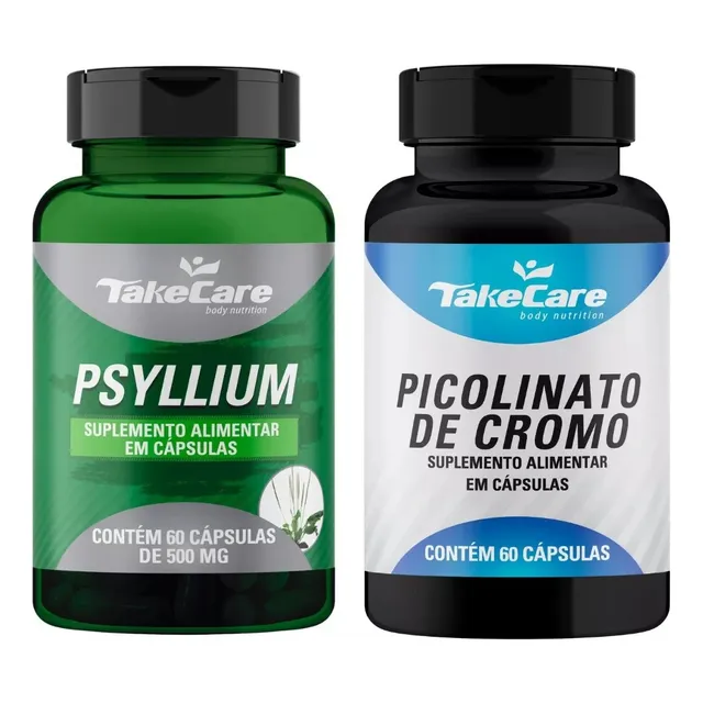 Kit Picolinato De Cromo + Psyllium Seca Barriga