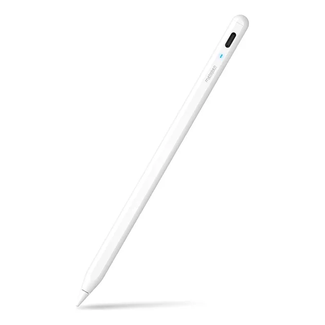 Lápiz Óptico Metapen, A8, Para iPad 2018-2025, Blanco