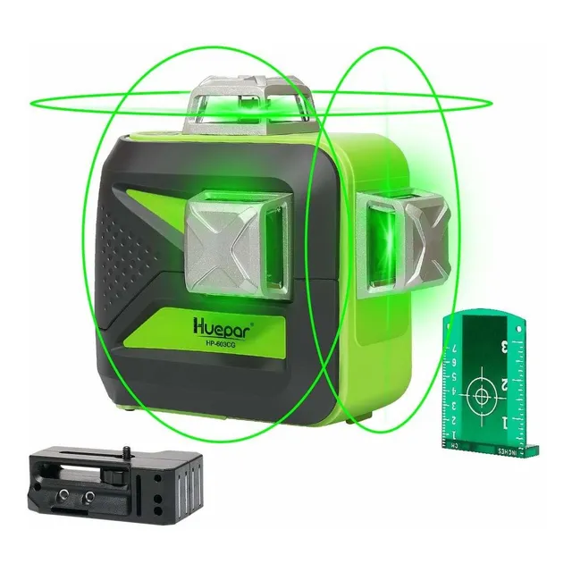 3d Green Beam Laser Autonivelante 3x360 Linea Cruzada Tr