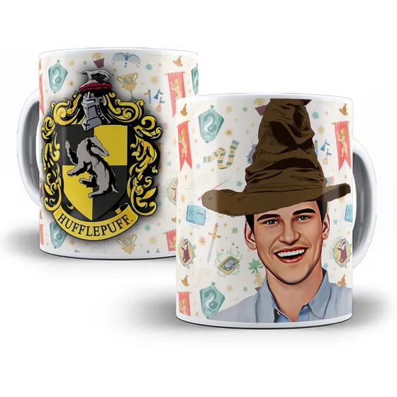 Caneca Harry Potter Lufa Lufa Com Caricatura Personalizada