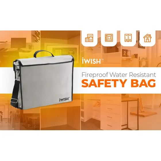Bolsa Documento Seguridad Resistente Al Fuego Mensajero No X