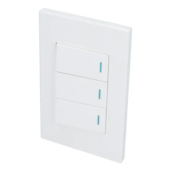 Paq C/10 Placa 3 Interruptor 1/3, Línea Premium, Color Blanc