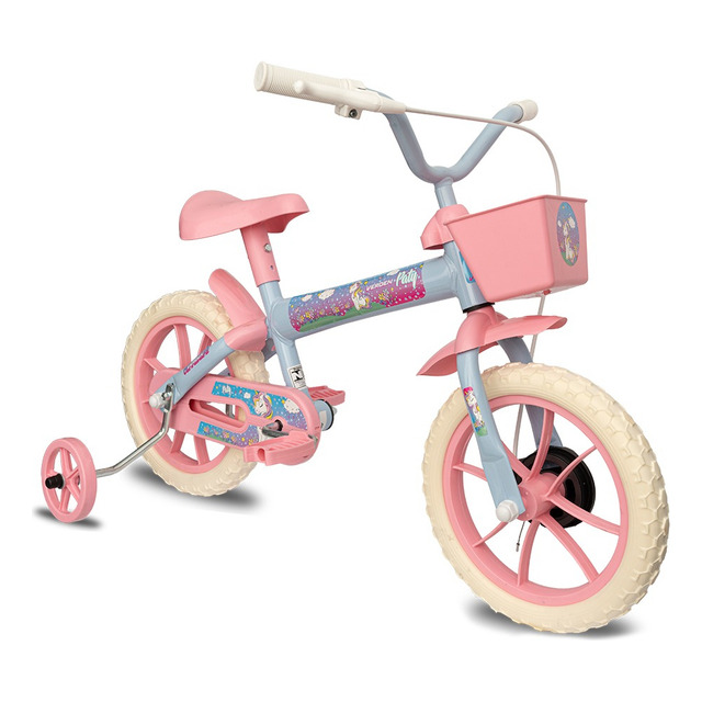 Bicicleta Infantil Verden Paty Aro 12 Com Cesta E Rodinhas Bicicleta Infantil Verden Paty Aro 12 Com Cesta E Rodinhas