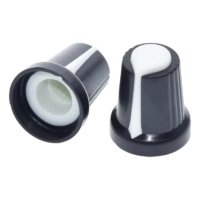 Perilla Para Potenciómetro Color Blanco -oferta X 2 Unidades