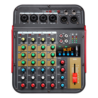 Mini Mezclador De Audio Mg4 Con Ecualizador De 3 Bandas Con Mini Mezclador De Audio Mg4 Con Ecualizador De 3 Bandas Con