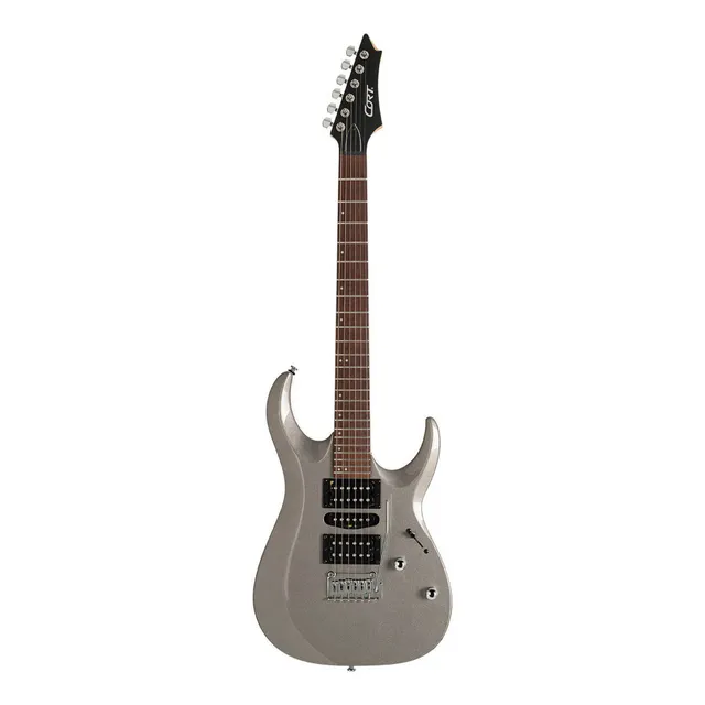 Guitarra Electrica Cort X200 Sv Serie X Plata Brillante