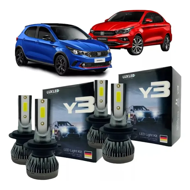 Kit X 4 Luces Cree Led H7 Alta H7 Baja Fiat Argo Cronos