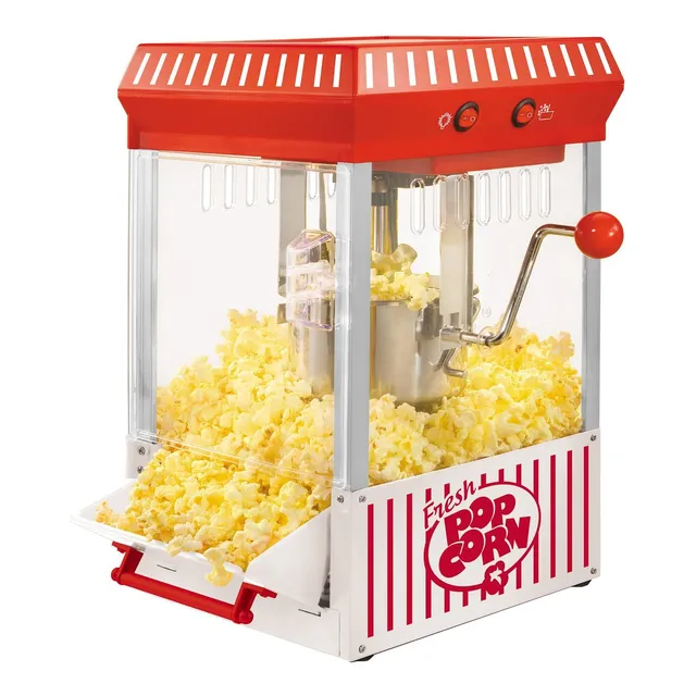 Máquina de palomitas Nostalgia KPM200 blanca/roja 300W