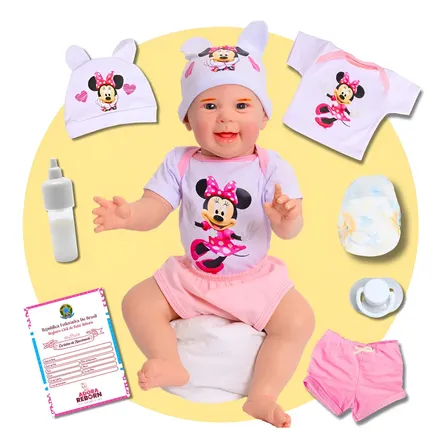 Boneca Bebê Reborn Realista Menina Siliconada Imediato