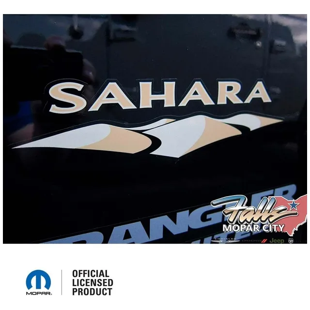 Emblema Sticker Calcomanias Jeep Wrangler Sahara Jk Mopar