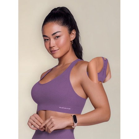 Top Fitness Sem Costura Feminino Selene Alta Sustentação Top Fitness Sem Costura Feminino Selene Alta Sustentação