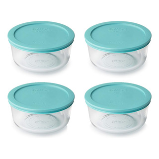 Plato Redondo De Almacenamiento Pyrex Para 4 Tazas, Transpar Plato Redondo De Almacenamiento Pyrex Para 4 Tazas, Transpar