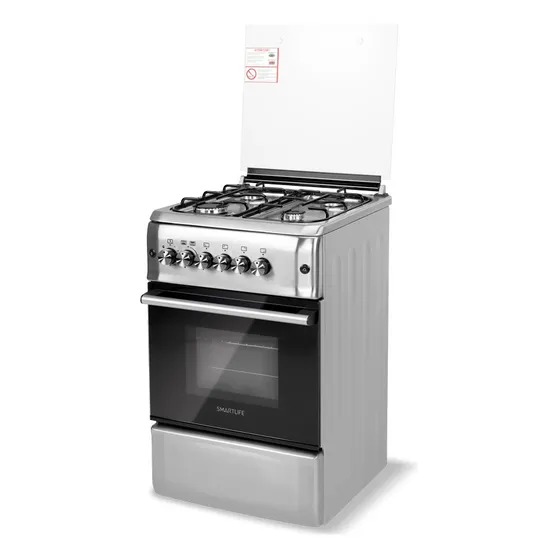 Cocina Con Grill A Gas Smartlife Slks5055g Inox 50x60 Albion