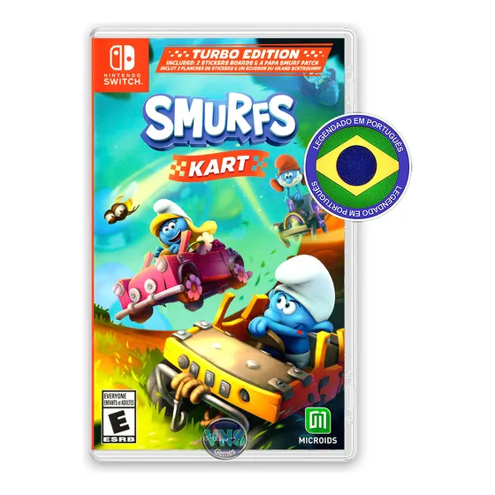 Smurfs Kart Turbo Edition - Switch - Mídia Física - Novo