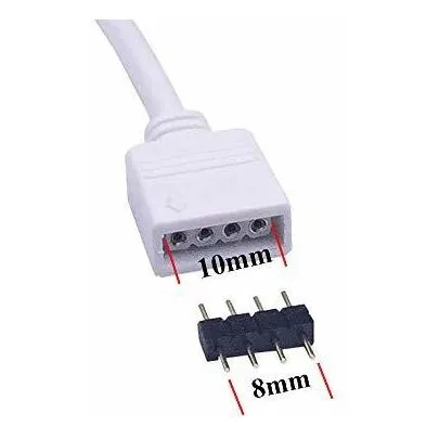 Puerto Led Rgb 1 2 3 4 Pin Conector Tira Cable Flexible Gz