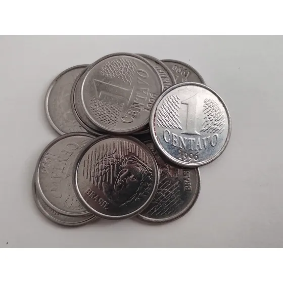 Kit Com 10 Moedas 1 Centavo 1996 Mbc