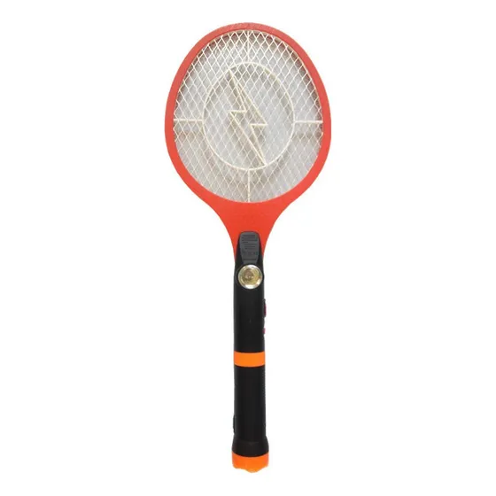 Raqueta Mata Mosquitos Y Moscas Led Recargable Con Lampara
