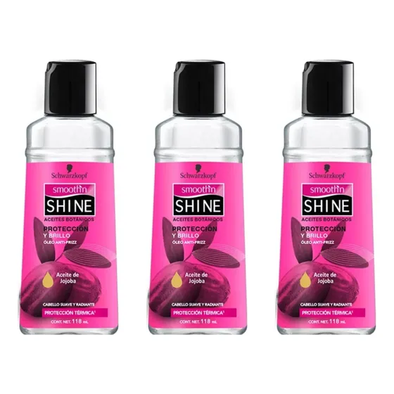 Smooth N Shine Protector Térmico Anti Frizz 3 Piezas 118ml