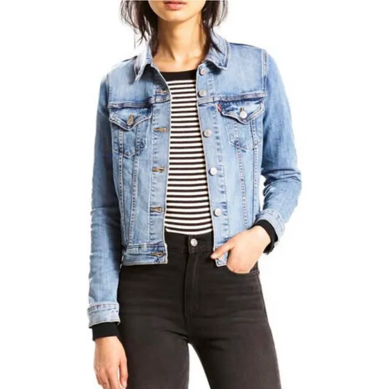 Chaqueta Levis Jean Dama Original Como Nueva Talla M