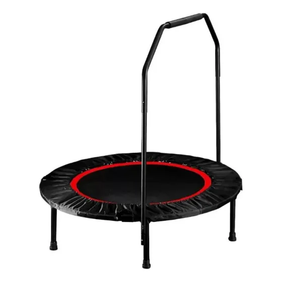 Trampolin Fitness Redondo Con Mango Y Cobertor 100cm Norplat Color Negro