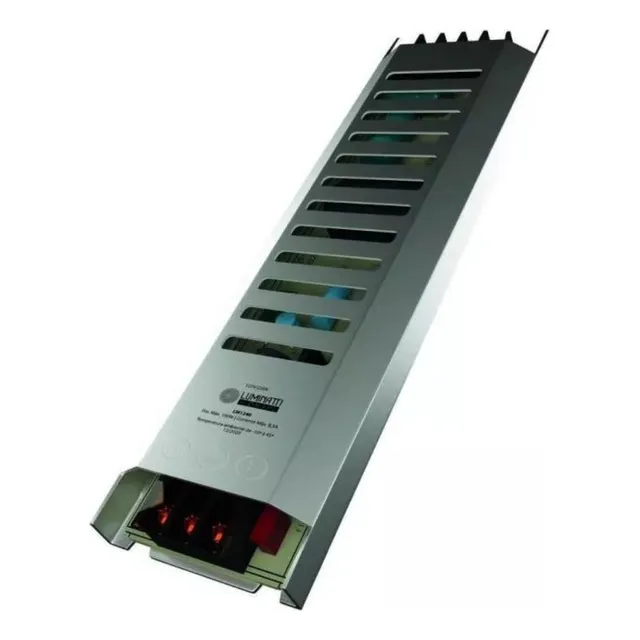 Fonte Driver Slim 12v 400w Luminatti Bivolt P/ Fita De Led