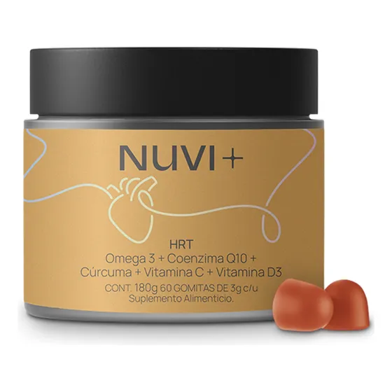 Nuvi+ Gomitas De Omega 3, Coq10, Vit D3, S/azúcar Y Natural