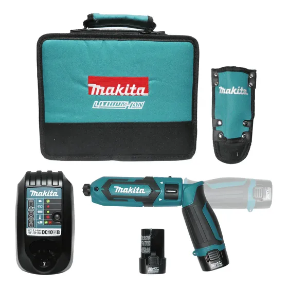 Atornillador Impacto Makita Td022dse 23nm 2bat 7,2v Led Mkb Color Turquesa