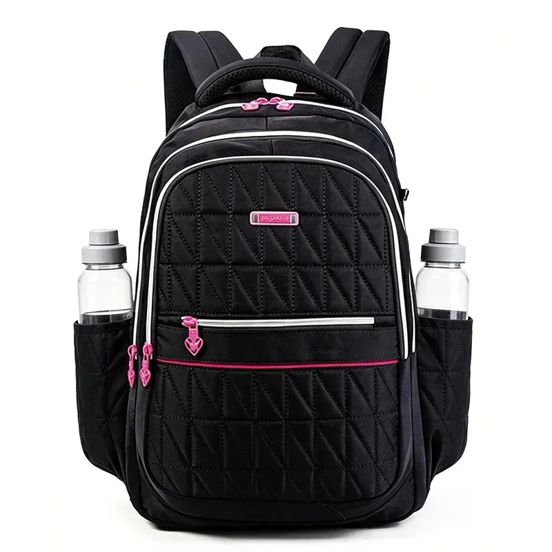 Mochila feminina com grande capacidade e compartimentos multicamadas, impermeável e reforçada,...