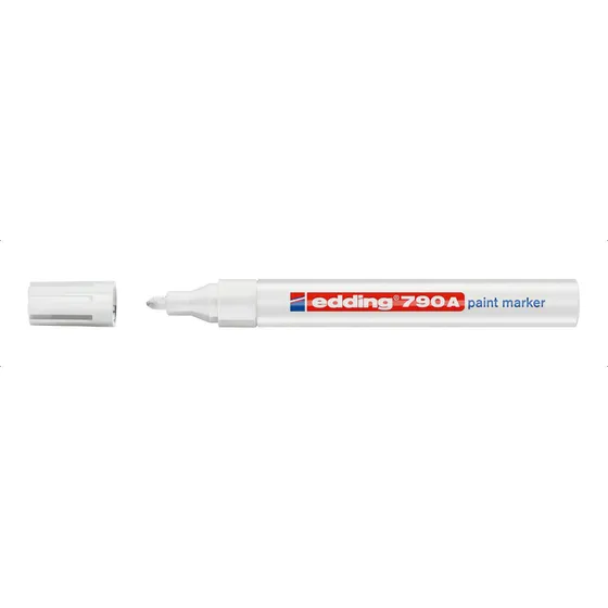Marcador Edding Resistente Al Agua P Metal Plastico Vidrio Color Blanco