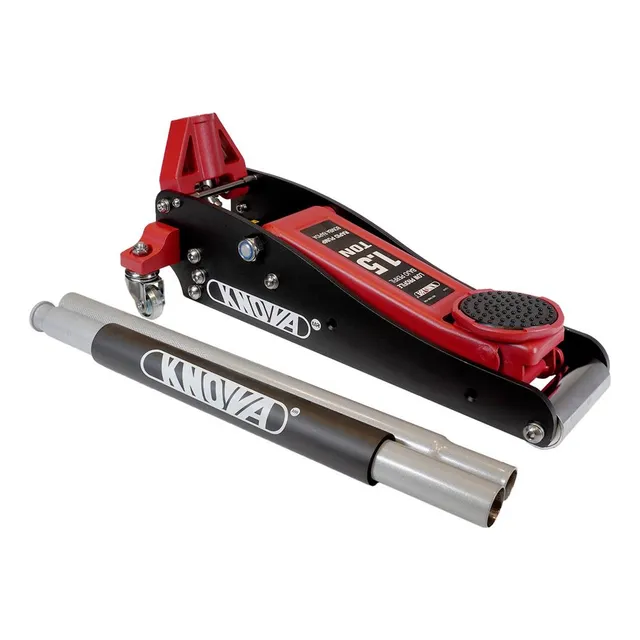 Gato Hidráulico Tipo Patín 1.5t En Aluminio Aeronáutico Alta Resistencia, Peso Ligero 15kg, Modelo KN 7400-15AI KNOVA