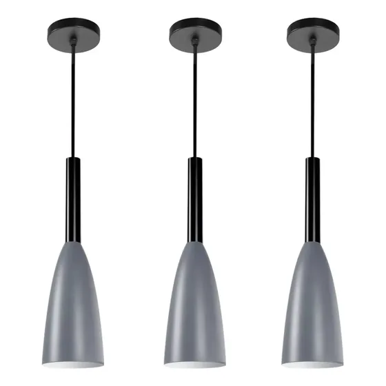 3 Lámparas De Techo Colgantes Modernas E26 Industrial Colgan